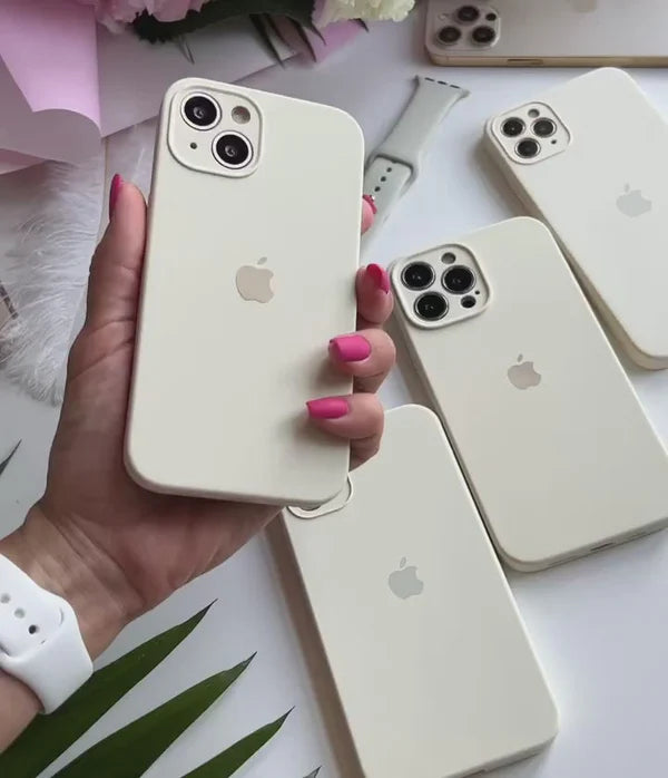 iPhone Camera Silicone Case (Antique White)