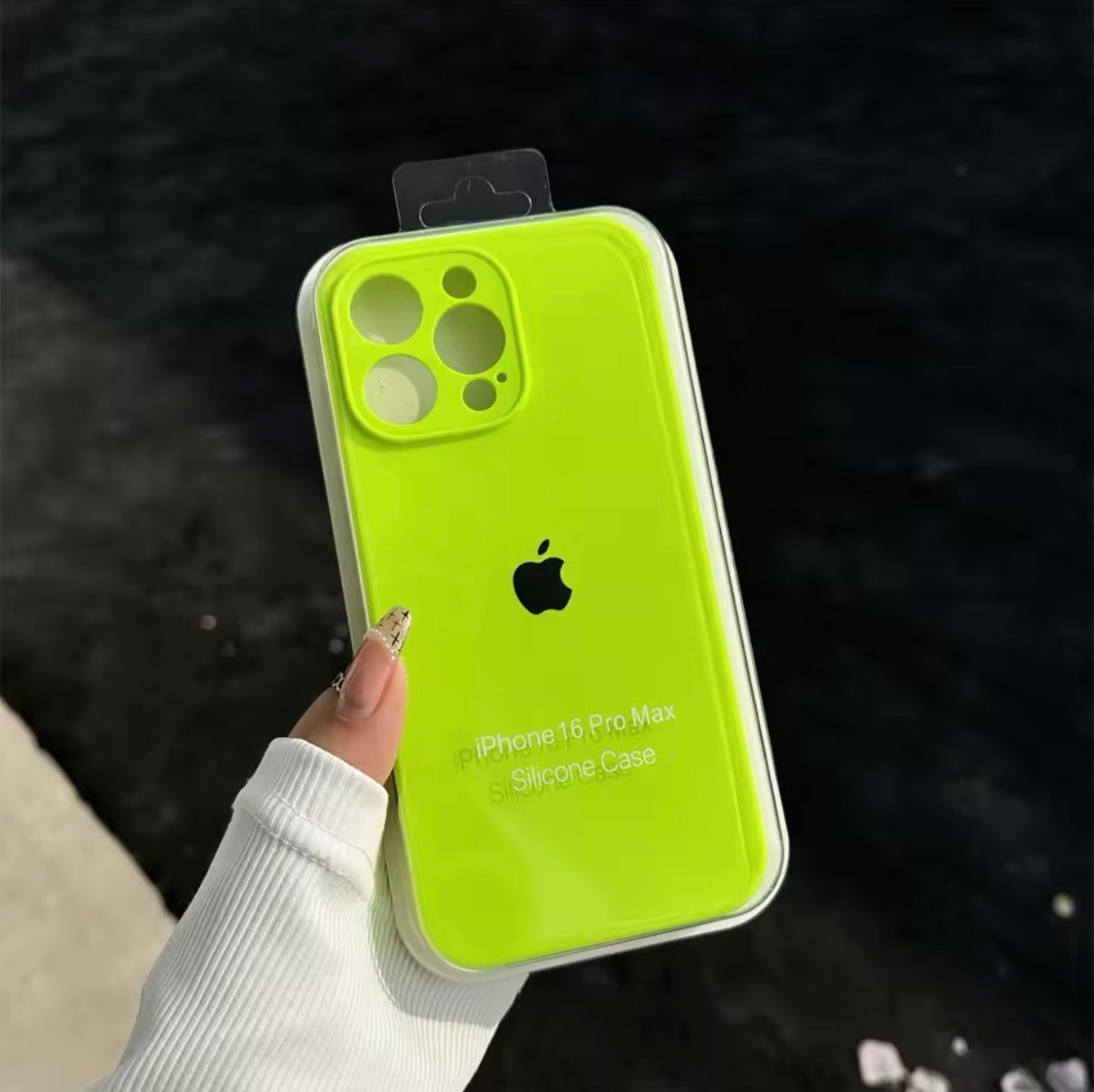 iPhone Camera Silicone Case (Fluorescent Green)