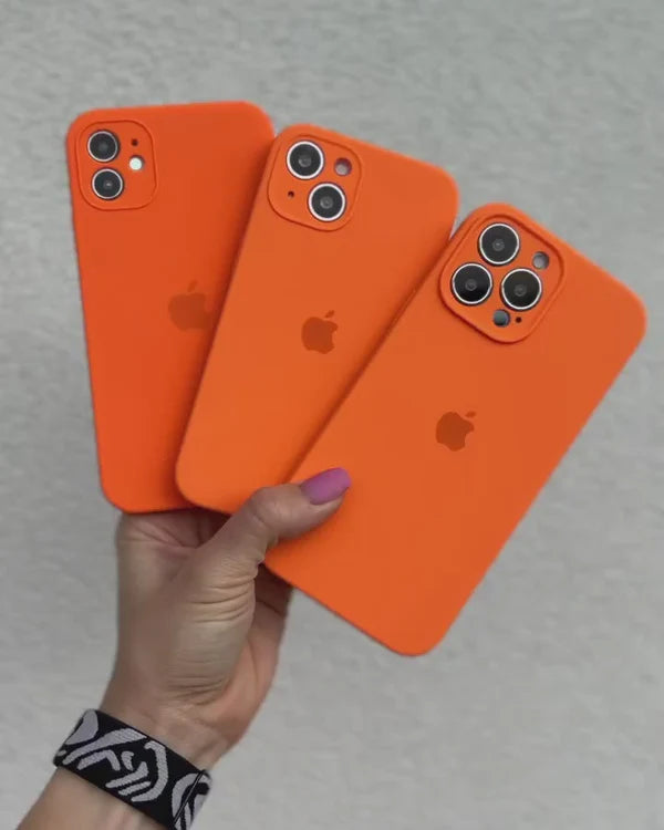 iPhone Camera Silicone Case (Orange)