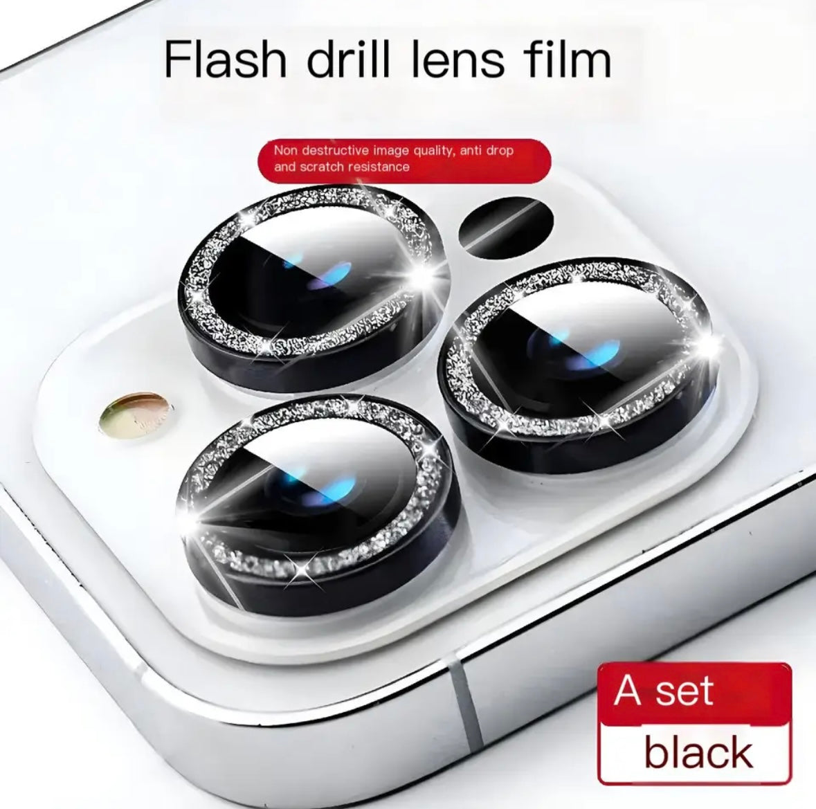 Camera Lens Gem - Black