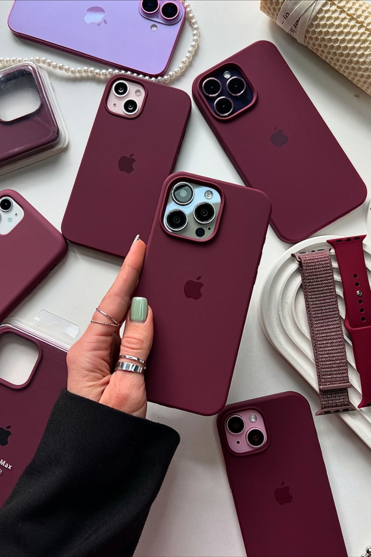 iPhone Silicone Case (Plum)