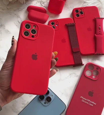 iPhone Camera Silicone Case (Red)