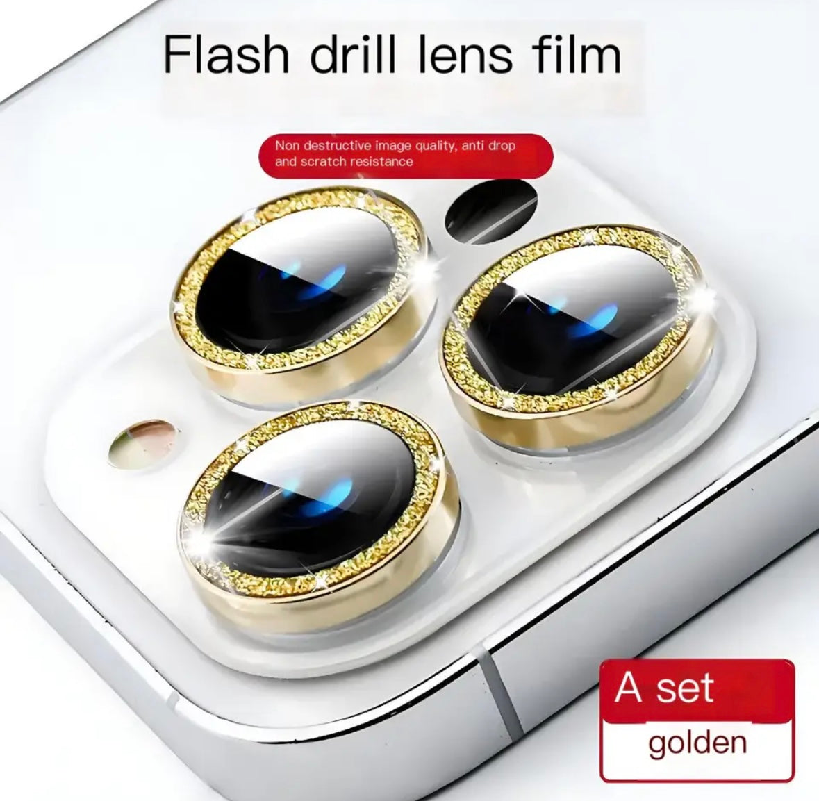 Camera Lens Gem - Golden