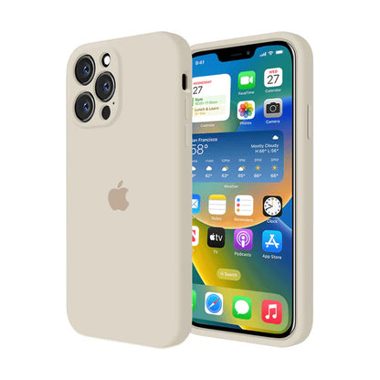 Coque en silicone pour iPhone (vert noirâtre) 