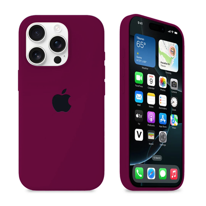 iPhone Silicone Case (Burgundy)