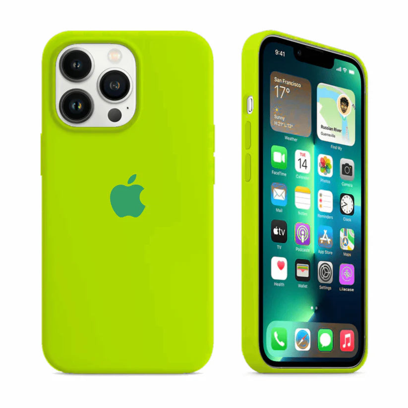 iPhone Silicone Case (Fluorescent Green)