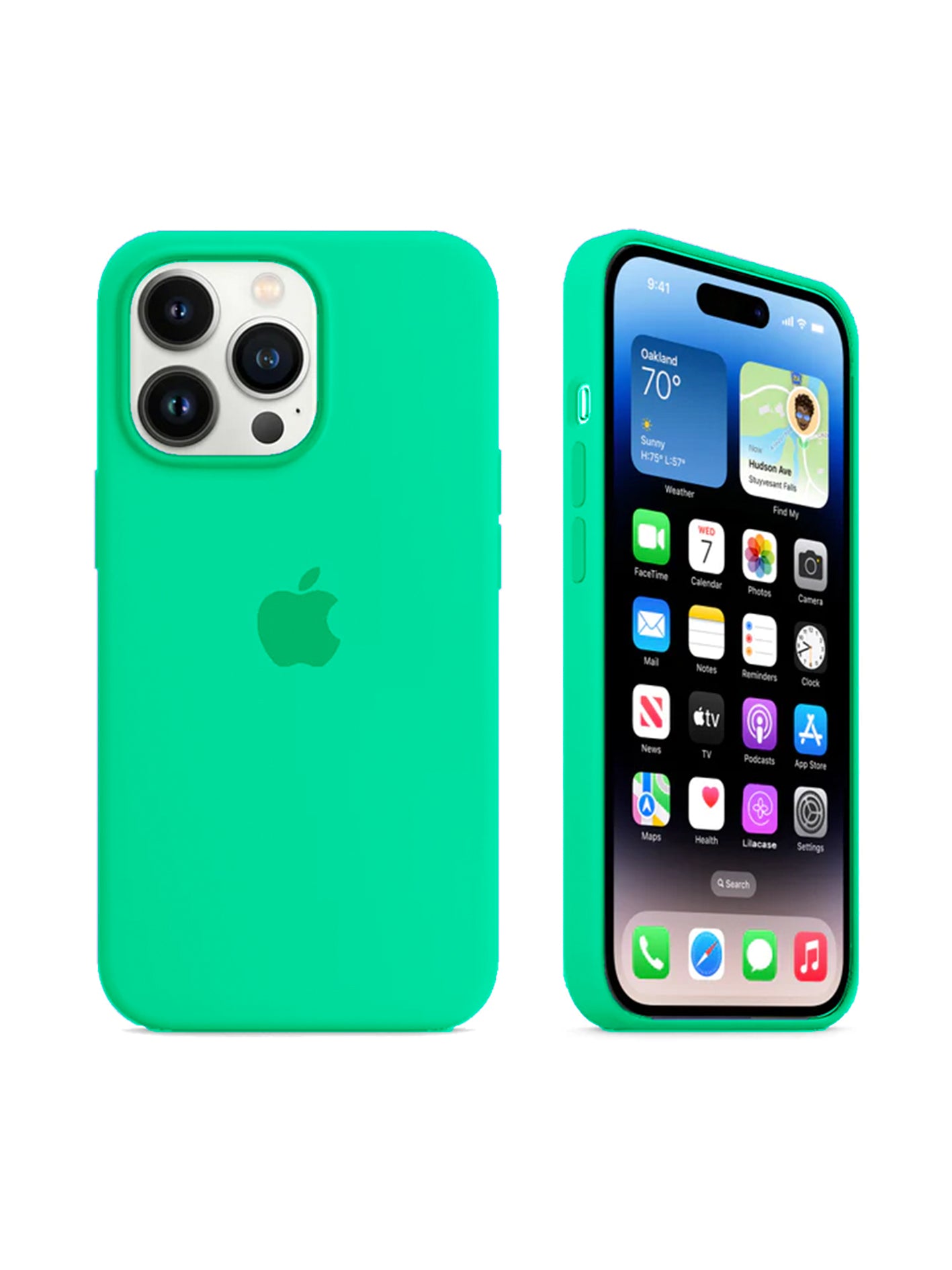 iPhone Silicone Case (Green Mint)