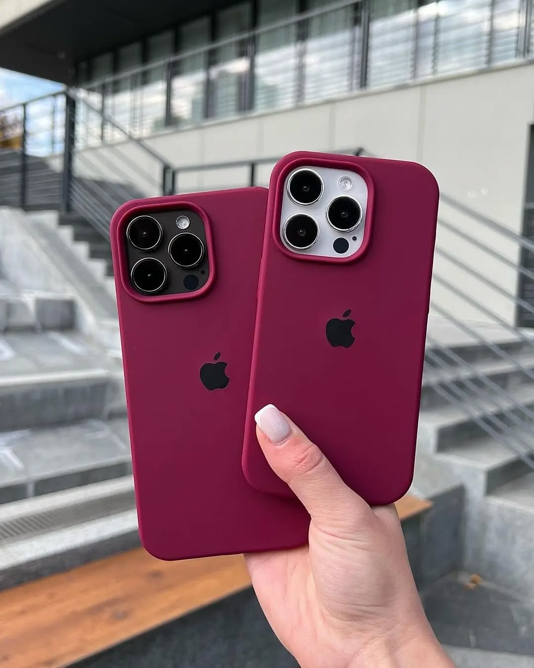iPhone Silicone Case (Burgundy)
