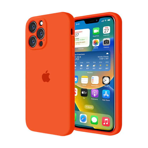 Coque en silicone pour iPhone (vert noirâtre) 