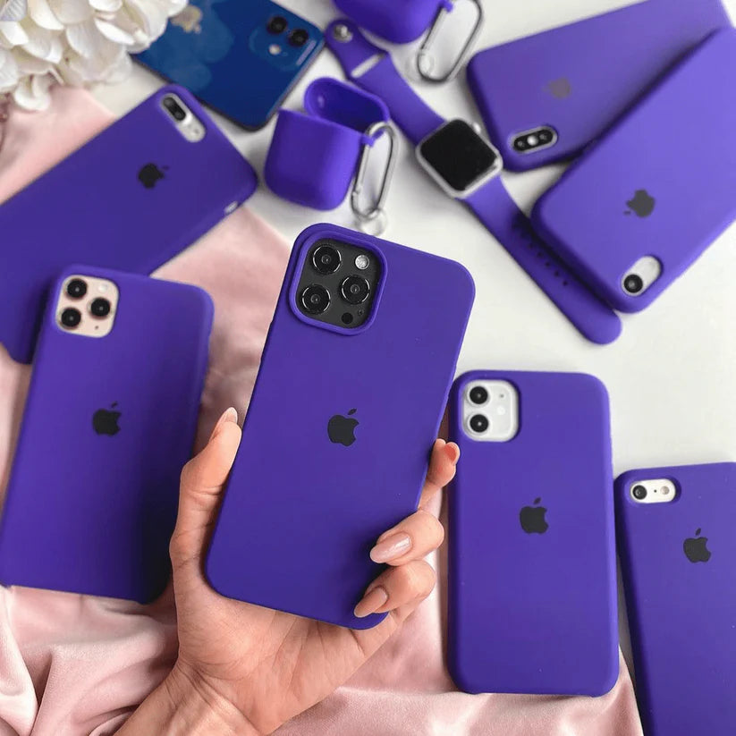 iPhone Silicone Case (Dark Purple)