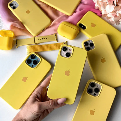 iPhone Silicone Case (Yellow)