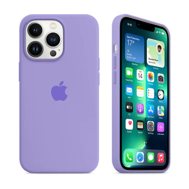 iPhone Silicone Case (Light Purple)