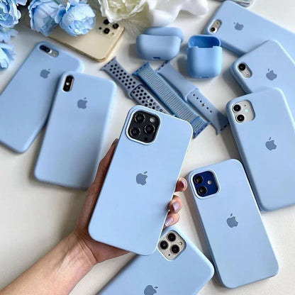 iPhone Silicone Case (Sky Blue)