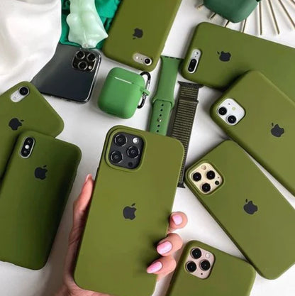 iPhone Silicone Case (Olive Green)