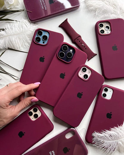 iPhone Silicone Case (Plum)