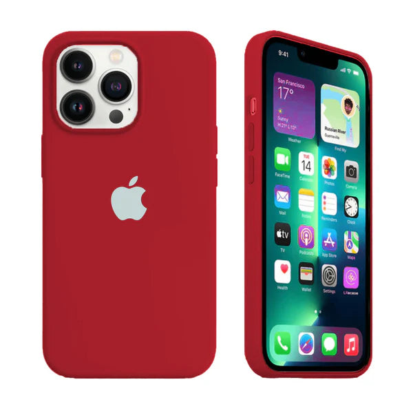 iPhone Silicone Case (Derby Red)