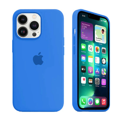 iPhone Silicone Case (Capri Blue)