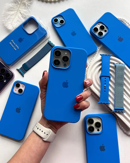 iPhone Silicone Case (Capri Blue)