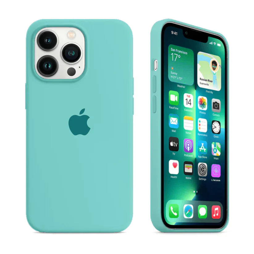 iPhone Silicone Case (Ice Aquamarine)