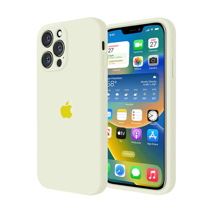 Coque en silicone pour iPhone (vert noirâtre) 