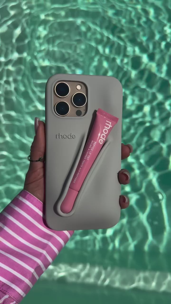 Gray Lip Case + Lip Gloss