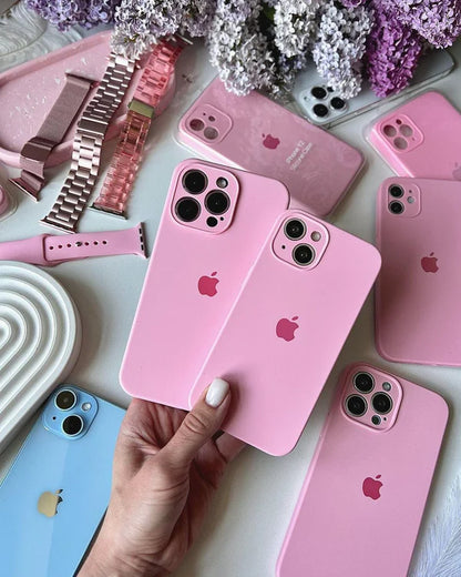 iPhone Camera Silicone Case (Rose Pink)