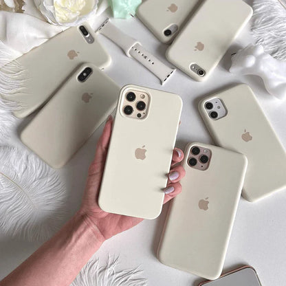 iPhone Silicone Case (Antique White)