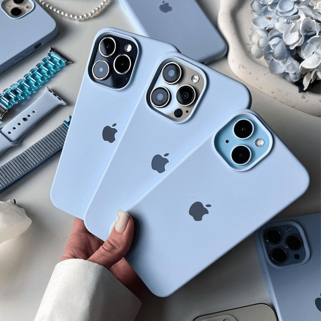 iPhone Silicone Case (Sky Blue)