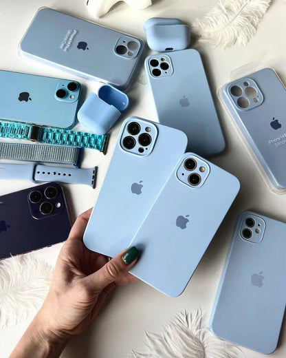 iPhone Camera Silicone Case (Sky Blue)